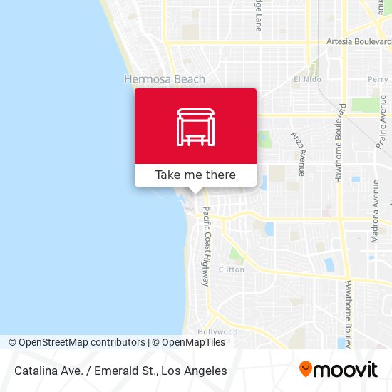 Catalina Ave. / Emerald St. map