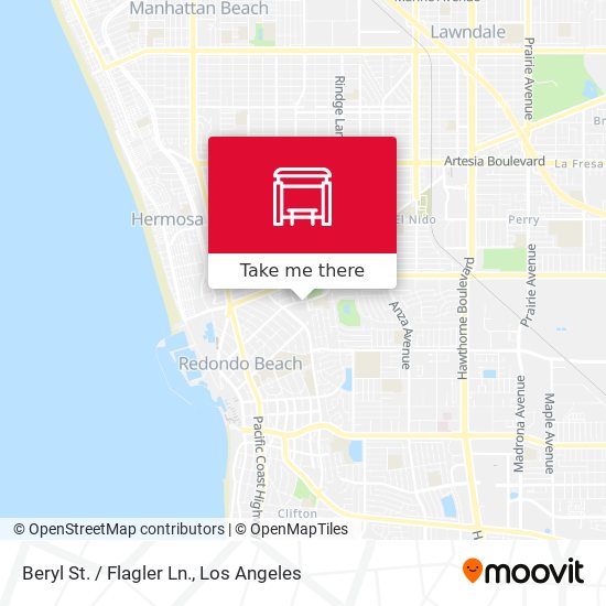 Beryl St. / Flagler Ln. map