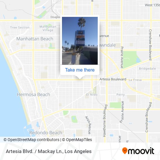 Artesia Blvd. / Mackay Ln. map