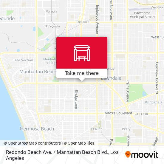 Redondo Beach Ave. / Manhattan Beach Blvd. map