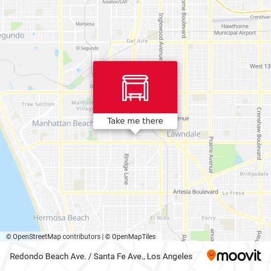 Redondo Beach Ave. / Santa Fe Ave. map
