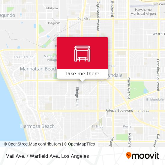 Vail Ave. / Warfield Ave. map