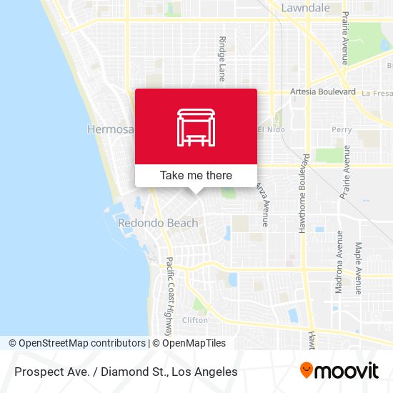 Prospect Ave. / Diamond St. map