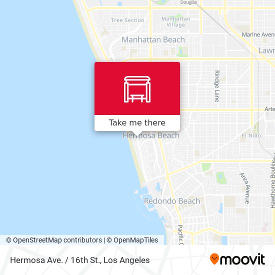 Mapa de Hermosa Ave. / 16th St.