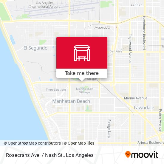 Rosecrans Ave. / Nash St. map