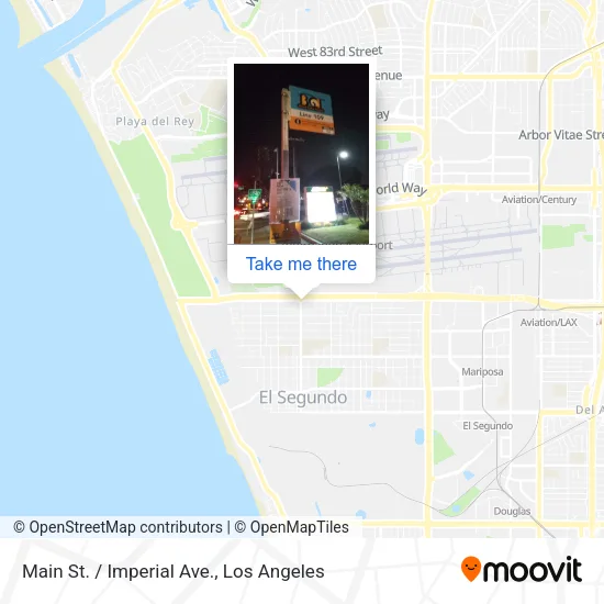 Main St. / Imperial Ave. map