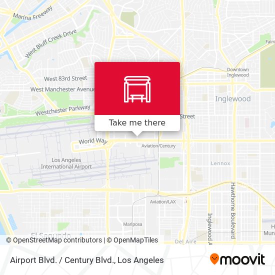Mapa de Airport Blvd. / Century Blvd.