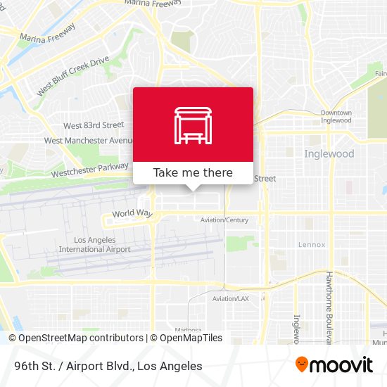 96th St. / Airport Blvd. map