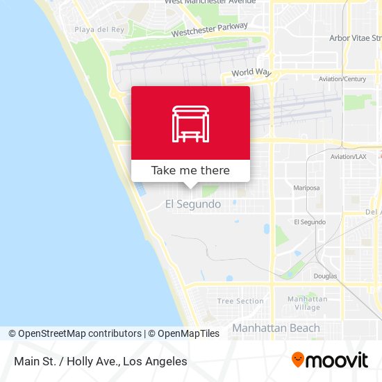 Main St. / Holly Ave. map