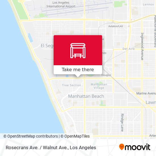 Rosecrans Ave. / Walnut Ave. map