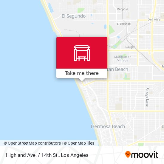 Highland Ave. / 14th St. map