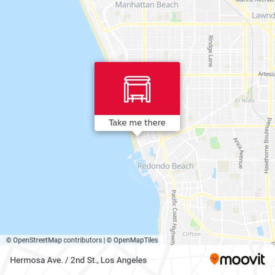 Hermosa Ave. / 2nd St. map