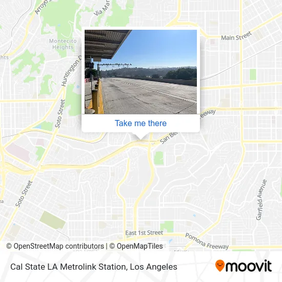 Mapa de Cal State LA Metrolink Station