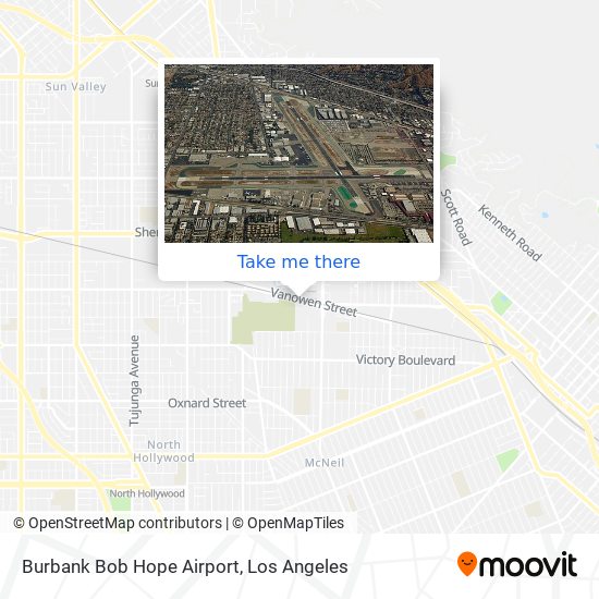 Burbank Bob Hope Airport map