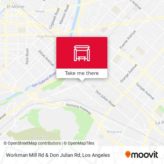 Workman Mill Rd & Don Julian Rd map