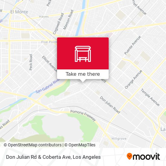 Don Julian Rd & Coberta Ave map