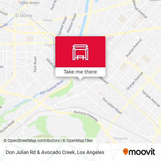 Don Julian Rd & Avocado Creek map