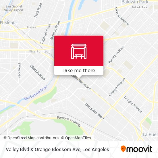 Valley Blvd & Orange Blossom Ave map