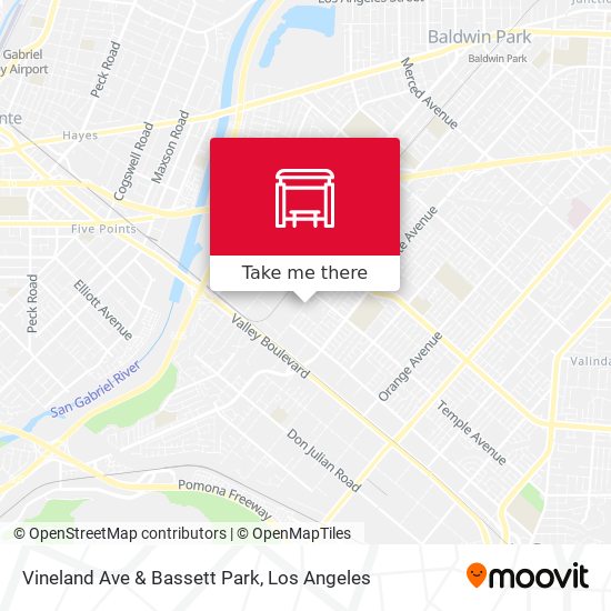 Vineland Ave & Bassett Park map