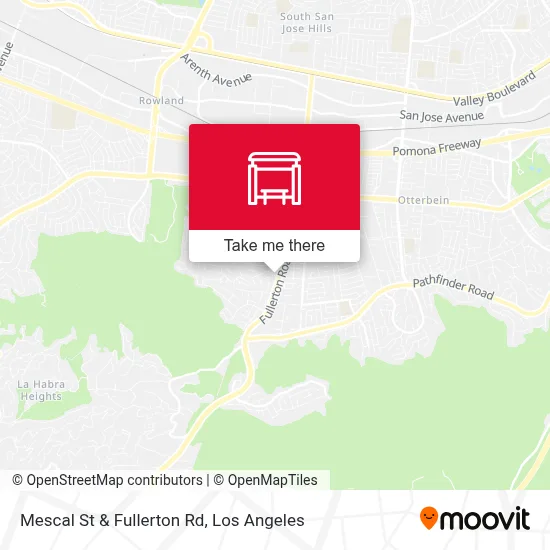Mescal St & Fullerton Rd map