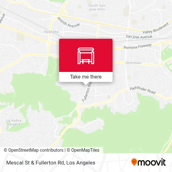 Mescal St & Fullerton Rd map