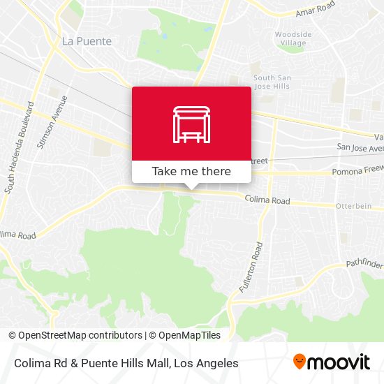 Colima Rd & Puente Hills Mall map