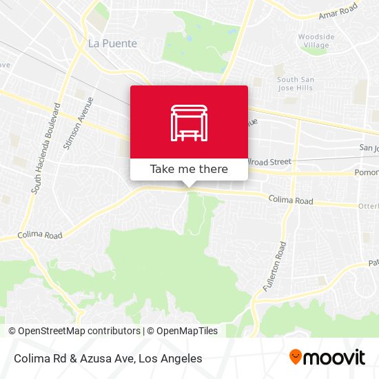 Colima Rd & Azusa Ave map