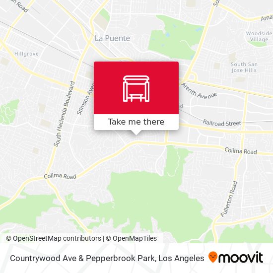 Countrywood Ave & Pepperbrook Park map
