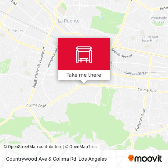 Mapa de Countrywood Ave & Colima Rd