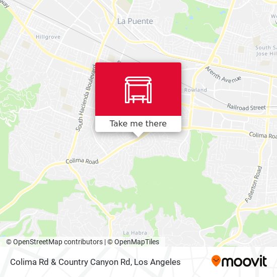 Colima Rd & Country Canyon Rd map
