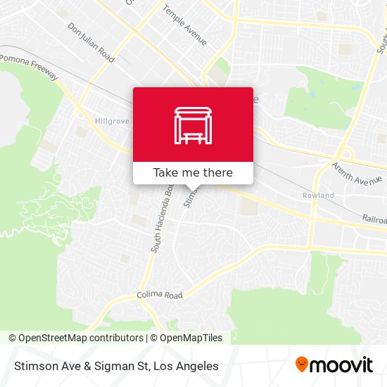 Stimson Ave & Sigman St map