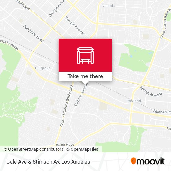 Gale Ave & Stimson Av map