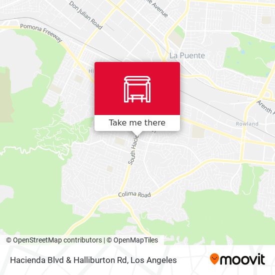 Hacienda Blvd & Halliburton Rd map