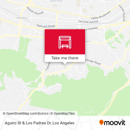 Aguiro St & Los Padres Dr map