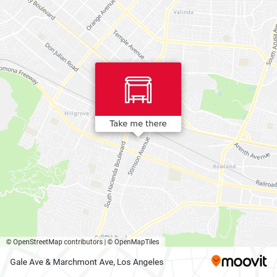 Gale Ave & Marchmont Ave map
