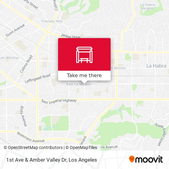 1st Ave & Amber Valley Dr map