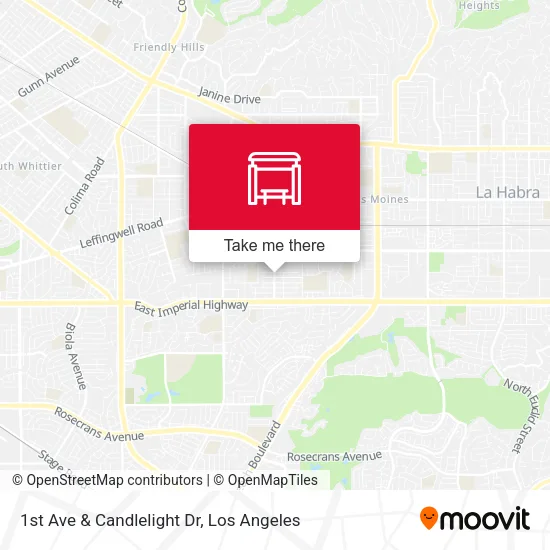 1st Ave & Candlelight Dr map