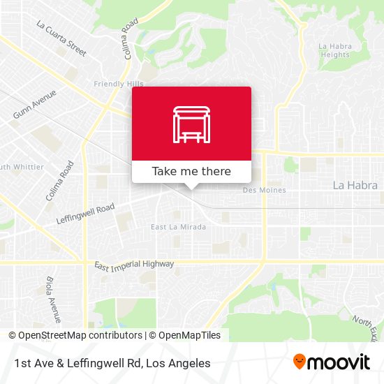1st Ave & Leffingwell Rd map