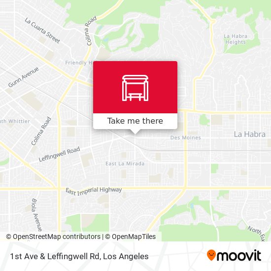 Mapa de 1st Ave & Leffingwell Rd