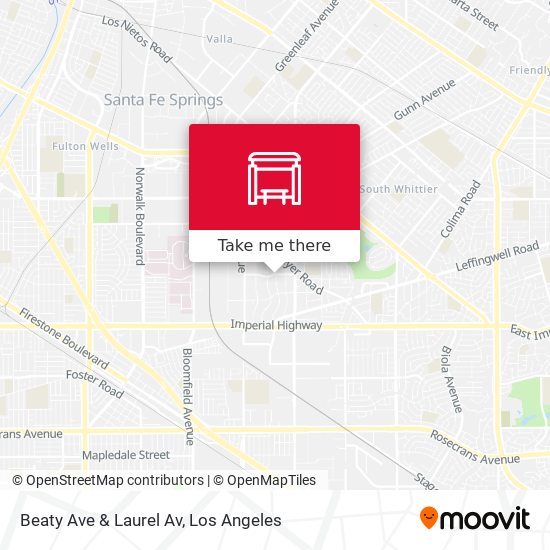 Beaty Ave & Laurel Av map