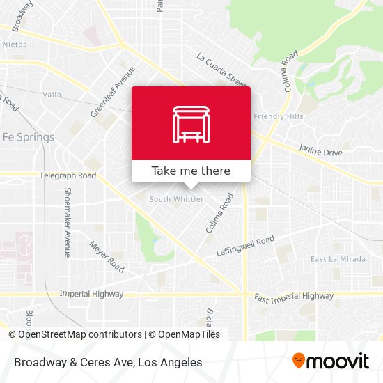 Broadway & Ceres Ave map