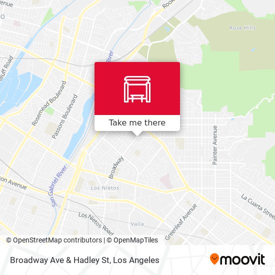 Mapa de Broadway Ave & Hadley St