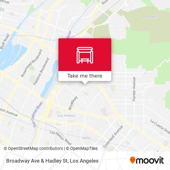 Broadway Ave & Hadley St map