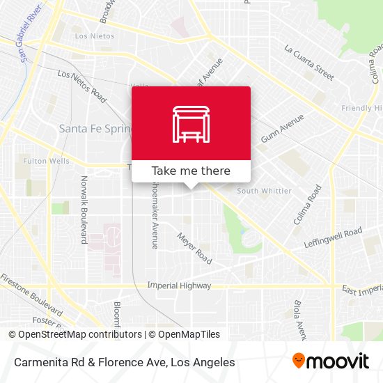 Carmenita Rd & Florence Ave map