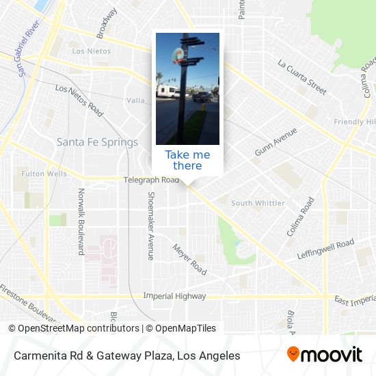 Carmenita Rd & Gateway Plaza map