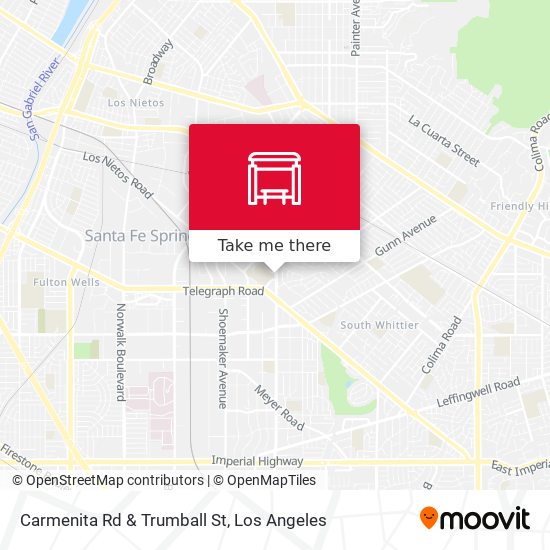 Mapa de Carmenita Rd & Trumball St