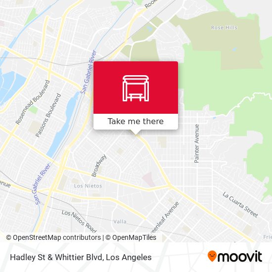 Mapa de Hadley St & Whittier Blvd