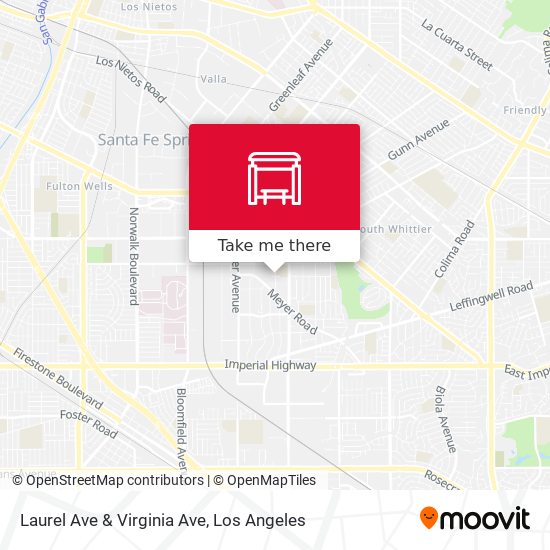 Laurel Ave & Virginia Ave map