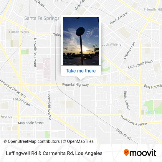 Leffingwell Rd & Carmenita Rd map