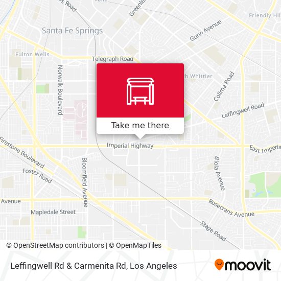 Leffingwell Rd & Carmenita Rd map